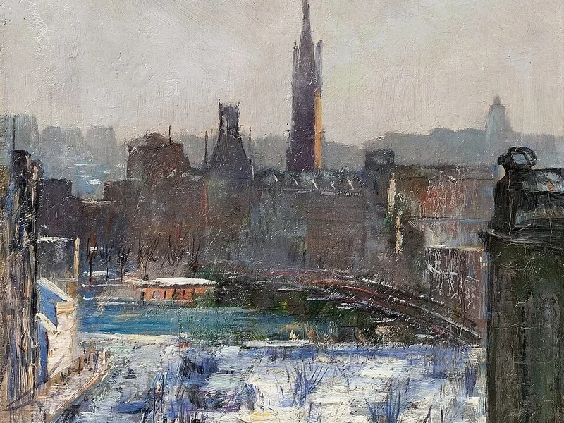 1847-Emma Toll - Veduta di Riddarholmen
